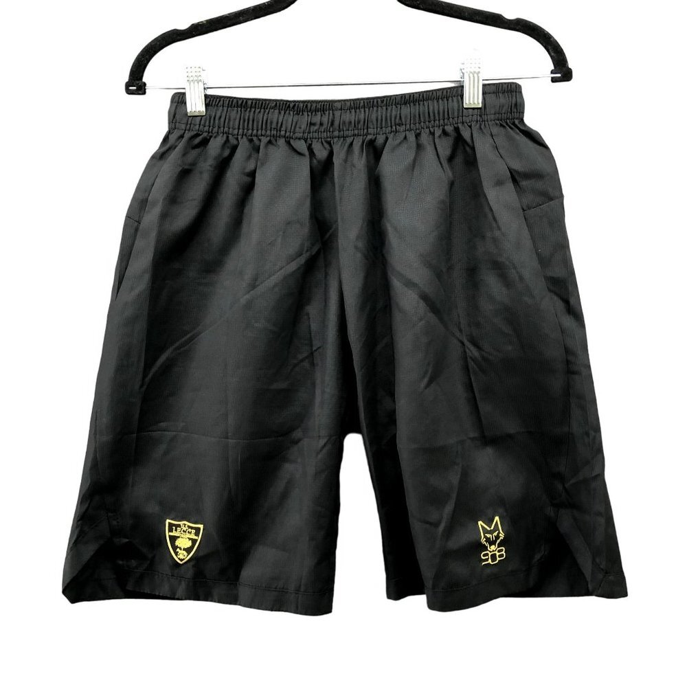 US Lecce M908 Black Soccer Shorts Serie A Italian Football Mens M